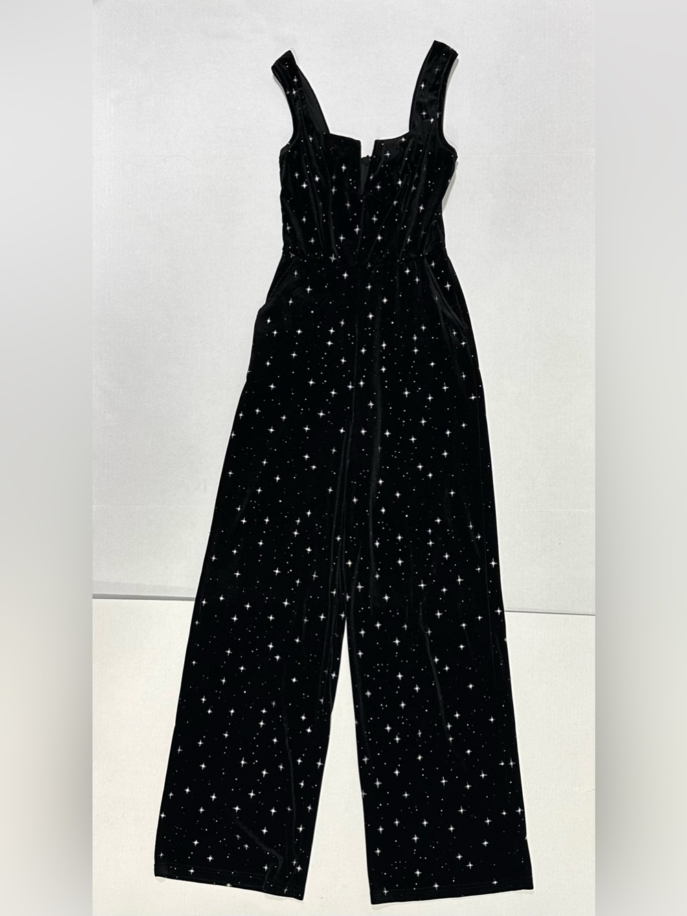 Cider NWT XXS Velvet Celestial Wide Leg Jumpsuit Witchy Whimsigoth Fairy Grunge